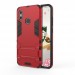 #Ударопрочный чехол-подставка Transformer для Xiaomi Redmi Note 6 Pro с мощной защитой корпуса (Красный / Dante Red)