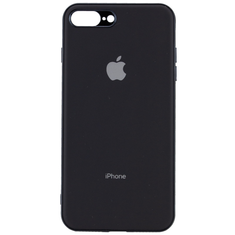 TPU чохол Matte LOGO на Apple iPhone 7 plus / 8 plus (5.5") (Чорний / Black)
