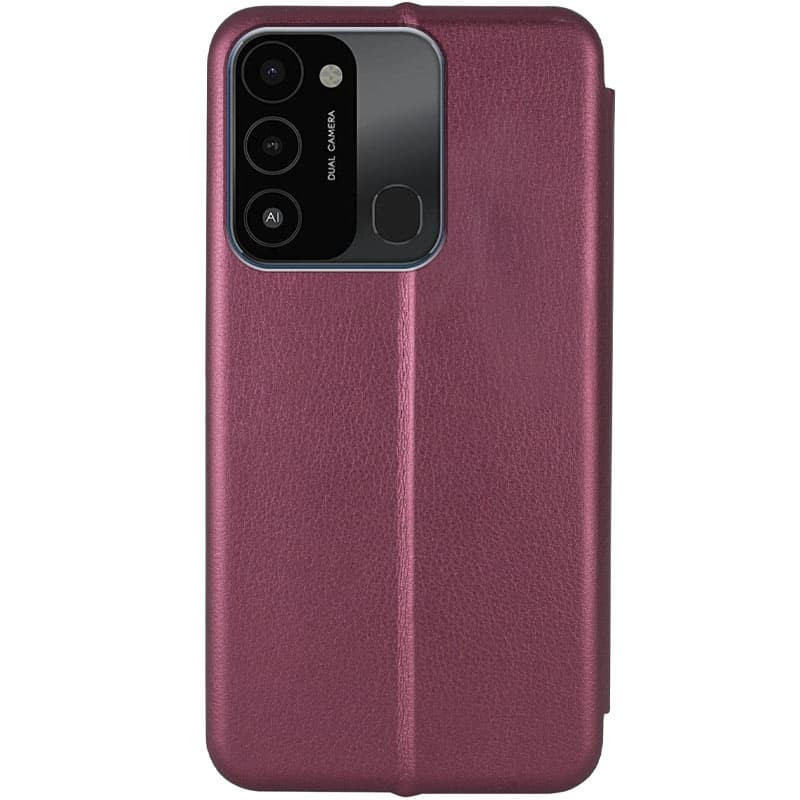 Фото Кожаный чехол-книжка Classy для Tecno Spark Go 2022 (KG5m) (Бордовый) на vchehle.ua