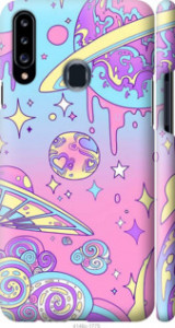 Чехол Розовая галактика для Samsung Galaxy A20s A207F