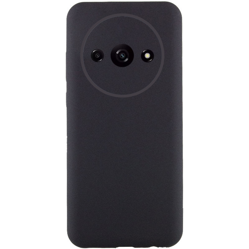 Чохол Silicone Cover Lakshmi Full Camera (AAA) на Xiaomi Redmi A3 (Чорний / Black)