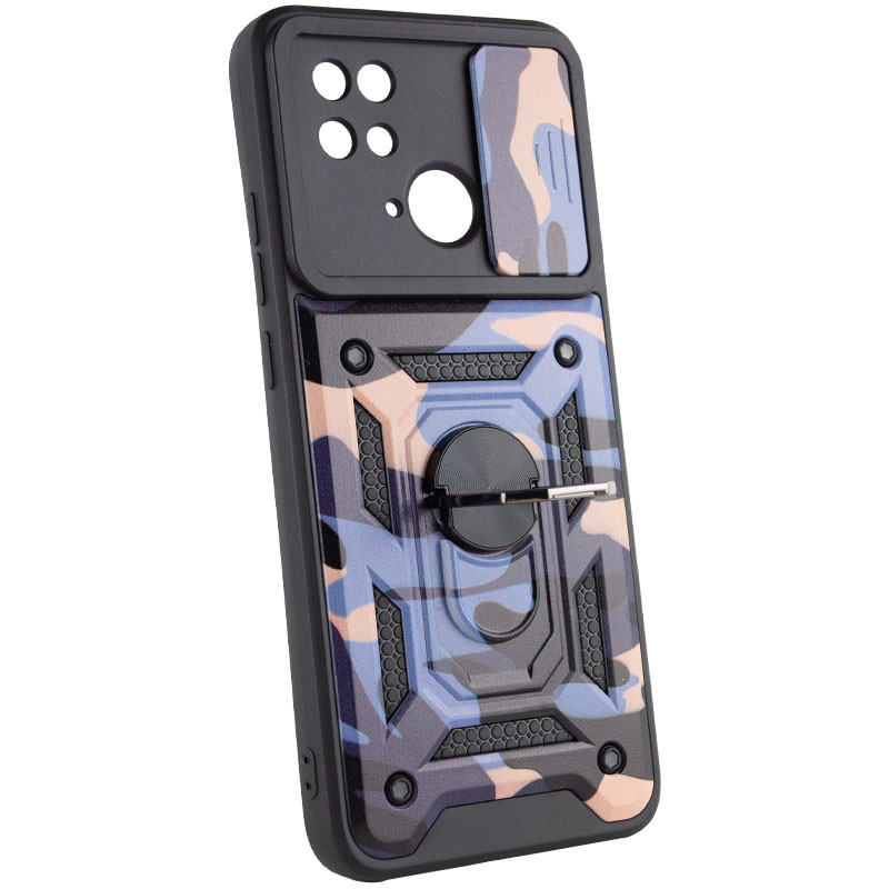 Фото Ударопрочный чехол Camshield Serge Ring Camo для Xiaomi Poco C40 (Фиолетовый / Army Purple) в магазине vchehle.ua