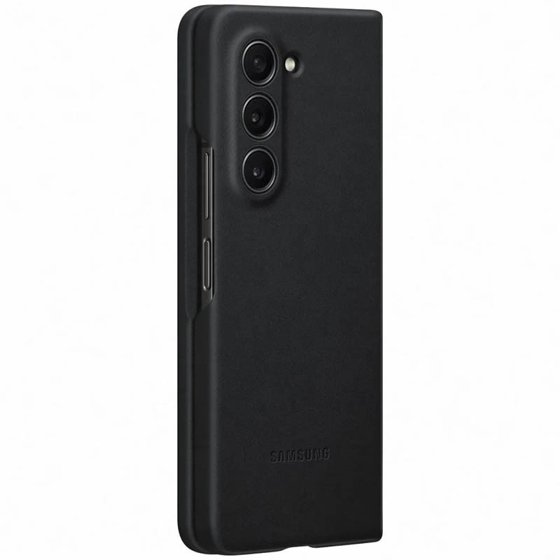 Фото Шкіряний чохол Leather Case (AAA) на Samsung Galaxy Z Fold5 (Black) в маназині vchehle.ua