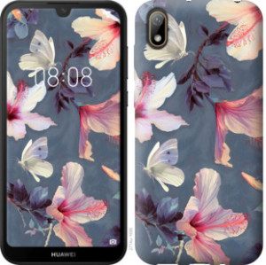Чохол Намальовані квіти на Huawei Y5 2019