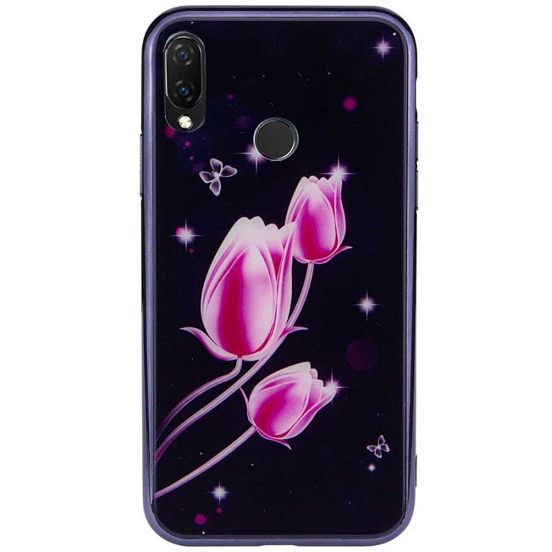 

TPU+Glass чехол Fantasy с глянцевыми торцами для Xiaomi Redmi 7 (Тюльпаны) 700181