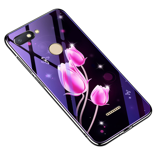 

TPU + Glass чохол Fantasy з глянцевими торцями на Xiaomi Redmi 6 (Тюльпани) 660426
