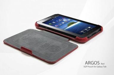 Купить # Кожаный чехол SGP Argos для Samsung Galaxy Tab P1000 (Красный (матовый)) на vchehle.ua