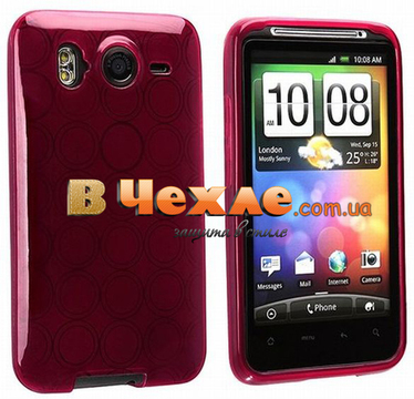 TPU Pro чехол (3 цвета) Epik для HTC Desire HD (красный с кружочками)