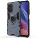 Ударостійкий чохол Transformer Ring for Magnet на Xiaomi Redmi K40 /K40 Pro/K40 Pro+/Poco F3/Mi 11i (Сірий / Metal slate)