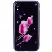 TPU+Glass чехол Fantasy с глянцевыми торцами для Apple iPhone XR (6.1") (Тюльпаны)