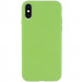 Чехол Silicone Case Full Protective (AA) NO LOGO для Apple iPhone X / XS (5.8") (Мятный / Mint)
