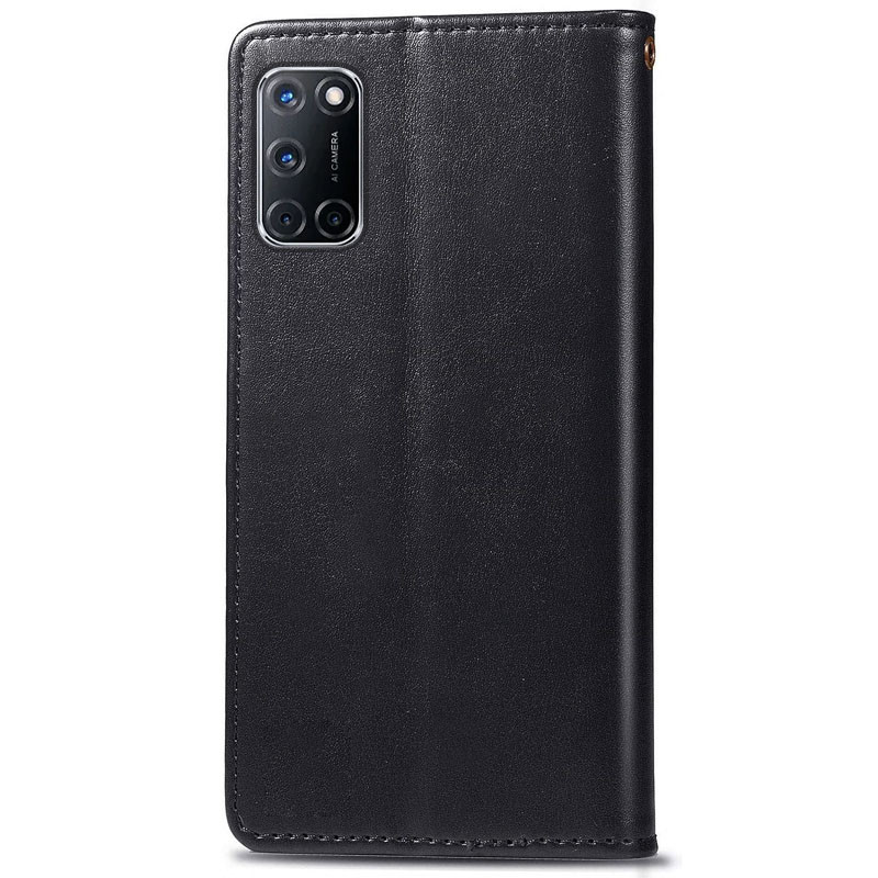 Фото Кожаный чехол-книжка GETMAN Gallant (PU) для Oppo A52 / A72 / A92 (Черный) на vchehle.ua
