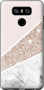 Чехол Пастельный мрамор для LG G6