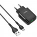 МЗП Hoco C72A Glorious 2.1A (1USB-A) + кабель USB to MicroUSB (Чорний)