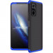 Пластиковая накладка GKK LikGus 360 градусов (opp) для Xiaomi Redmi Note 10 Pro / 10 Pro Max (Черный / Синий)