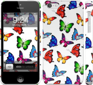 Чехол Красочные мотыльки для iPhone 5c