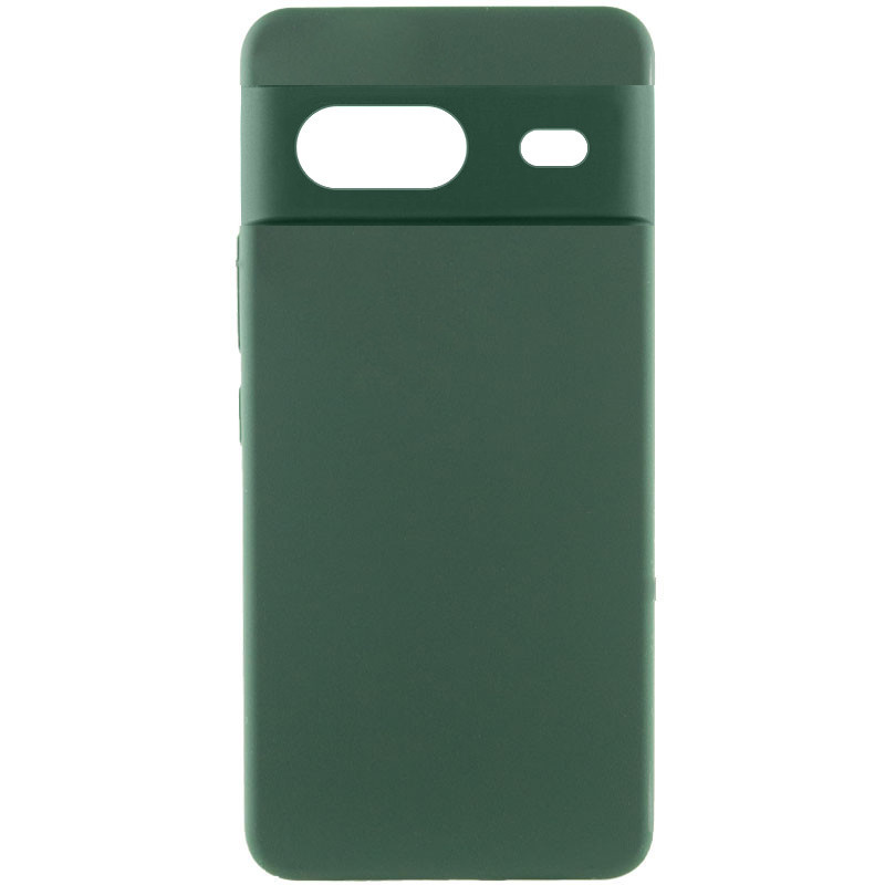 Чехол Silicone Cover Lakshmi Full Camera (AA) для Google Pixel 8a (Зеленый / Dark green)