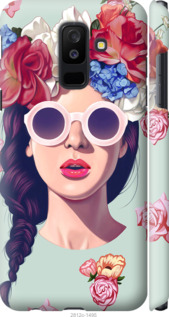 

Чехол Девушка с цветами для Samsung Galaxy A6 Plus 2018 607903