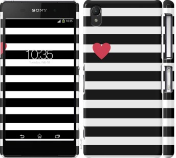 

Чехол Черно-белые полосы для Sony Xperia Z2 D6502/D6503 751895
