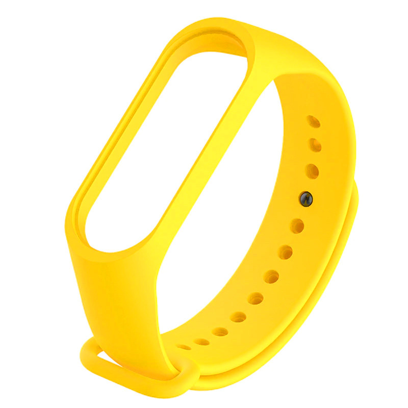 Силиконовый ремешок для Xiaomi Mi Band 5 / 6 (Желтый / Neon Yellow)