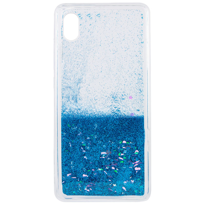 

TPU чехол Liquid hearts для Samsung Galaxy A01 Core (Голубой) 1067839