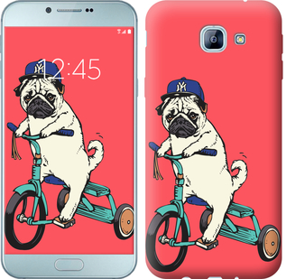 

Чехол Мопс на велосипеде для Samsung Galaxy A8 (2016) A810 642770