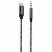 Аудіо кабель Aux Proove SoundMesh Lightning to 3.5mm (1m) (Gray)