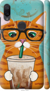 Чехол Зеленоглазый кот в очках для Xiaomi Mi Play