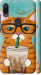 Чехол Зеленоглазый кот в очках для Xiaomi Mi Play