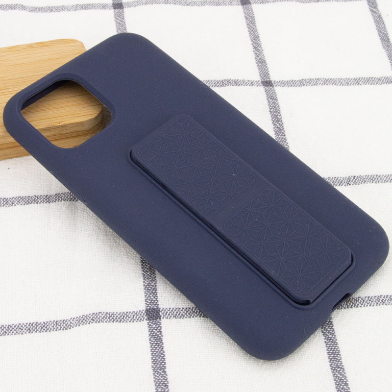 Купить Чехол Silicone Case Hand Holder для Apple iPhone 11 Pro (5.8") (Темно-синий / Midnight blue) на vchehle.ua