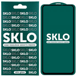 Захисне скло SKLO 5D (full glue) для Xiaomi Poco X2