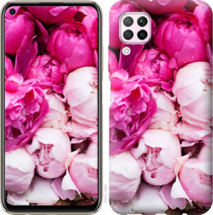 Чехол Розовые пионы для Huawei P40 Lite