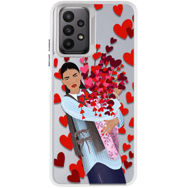 TPU+PC чохол TakiTaki Love magic glow для Samsung Galaxy A52 4G / A52 5G / A52s (Girl in love / White)