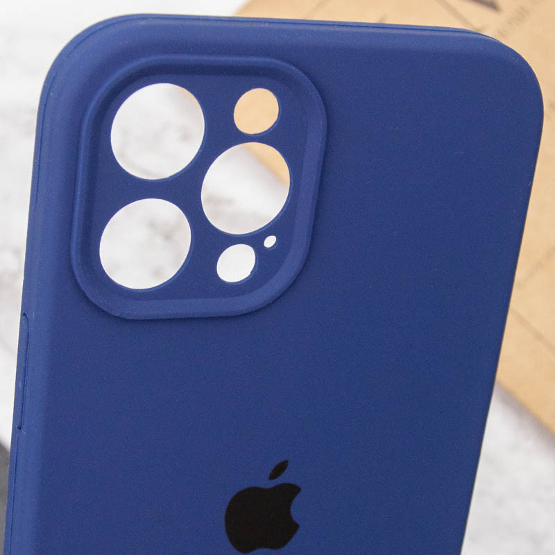 Заказать Чехол Silicone Case Full Camera Protective (AA) для Apple iPhone 12 Pro (6.1") (Синий / Deep navy) на vchehle.ua