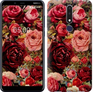 

Чехол Цветущие розы для Nokia 3.1 Plus 687986
