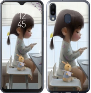 Чехол Милая девочка с зайчиком для Samsung Galaxy A20e A202F