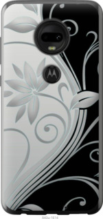 

Чехол Цветы на чёрно-белом фоне для Motorola Moto G7 Plus 1575915
