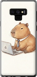 Чехол Funny Capybara CEO Working для Samsung Galaxy Note 9 N960F