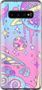 Чехол Розовая галактика для Samsung Galaxy S10 Plus