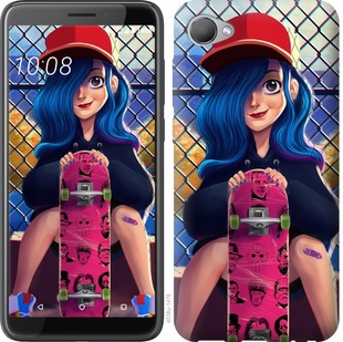 

Чехол Прикольная девочка со скейтбордом для HTC Desire 12 671894