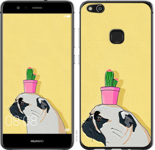 

Чохол Мопс з кактусом на Huawei P10 Lite 795752