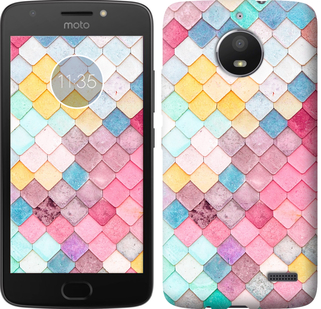 

Чехол Красочная черепица для Motorola Moto E4 689720
