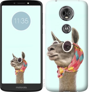 

Чехол Модная лама для Motorola Moto E5 Plus 753444