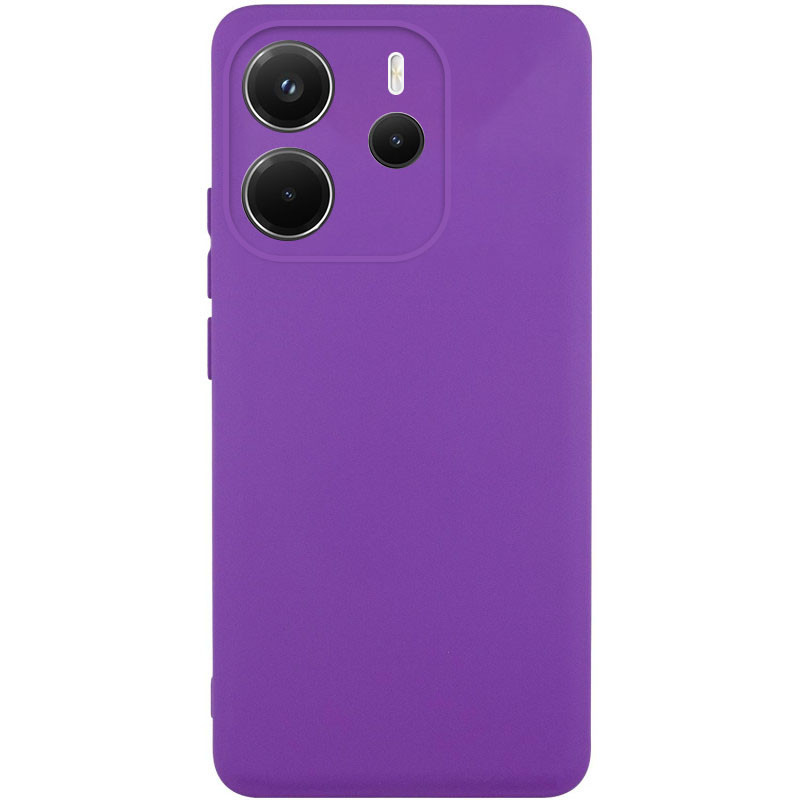 Чехол Silicone Cover Lakshmi Full Camera (AA) для Xiaomi Redmi Note 14 4G (Europe version) (Фиолетовый / Purple)