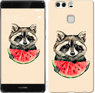 

Чехол Енотик с арбузом для Huawei P9 Plus 799937