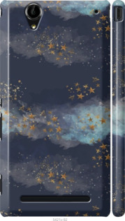 

Чохол Ночь золотые звезды для Sony Xperia T2 Ultra Dual D5322 1406107