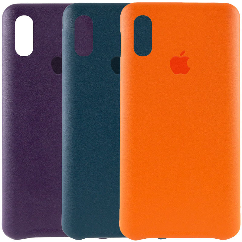 Уценка Кожаный чехол AHIMSA PU Leather Case Logo (A) для Apple iPhone X / XS (5.8")