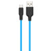 Дата кабель Hoco X21 Plus Silicone MicroUSB Cable (1m) (Black / Blue)