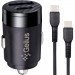 АЗП Gelius Inch Twix GP-CC010C USB+Type-C (QC/PD30W) + Type-C to Type-C (Black)