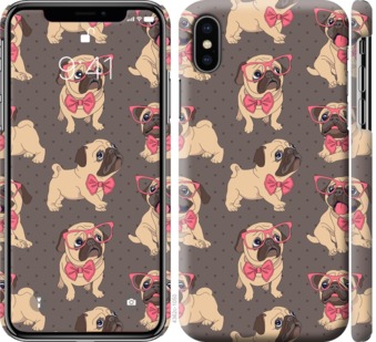 

Чехол мопсики 2 для iPhone X (5.8") 731202